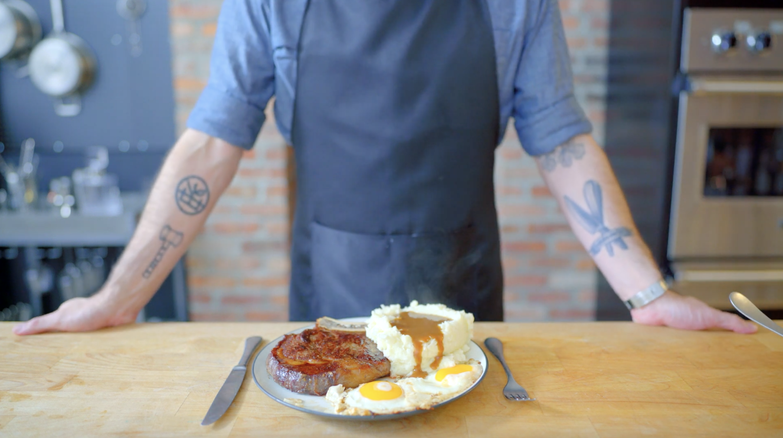 Steak, Eggs and Gravy inspired by Twister