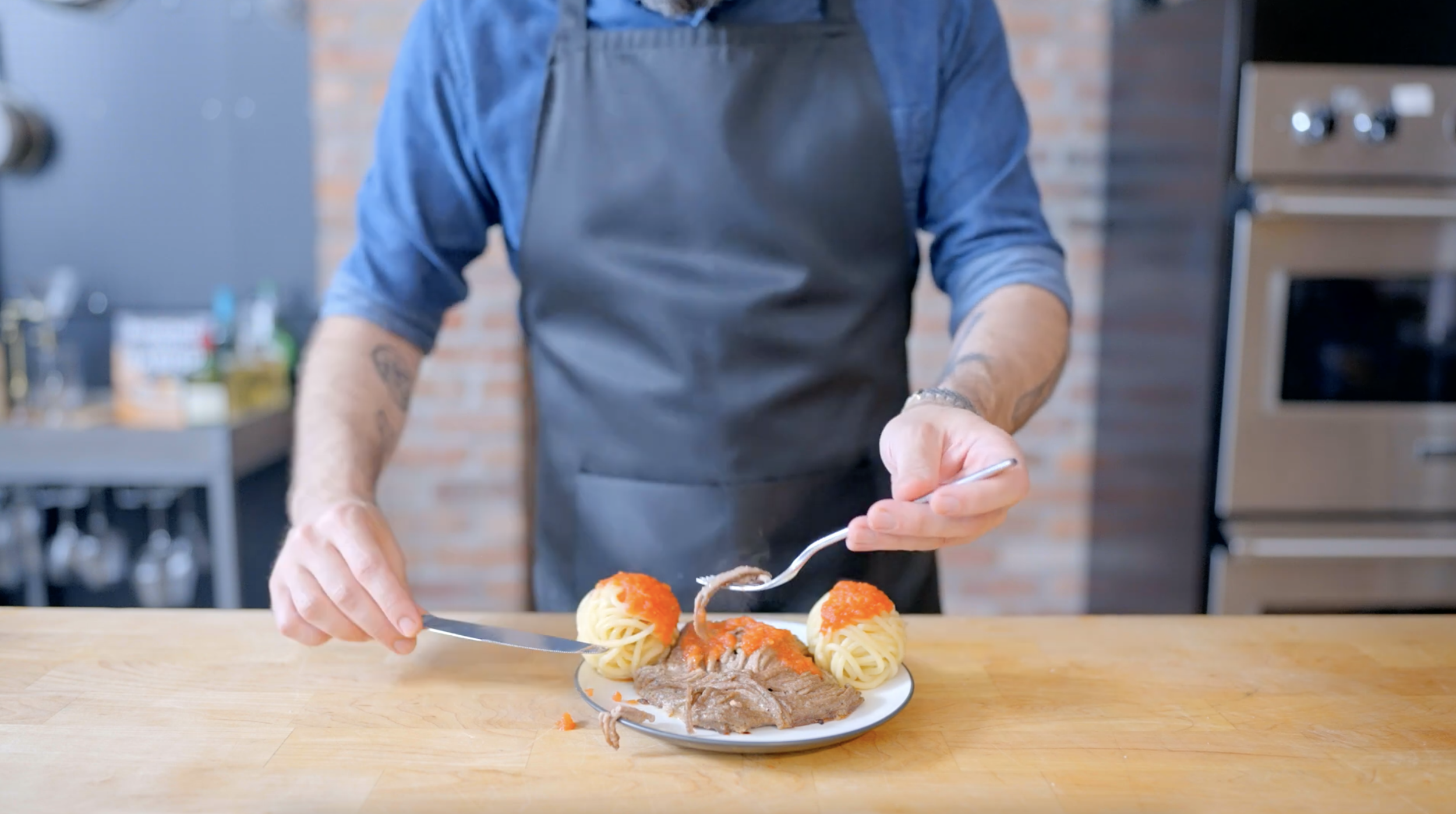 Meat-ghetti and Spag-balls inspired by American Dad