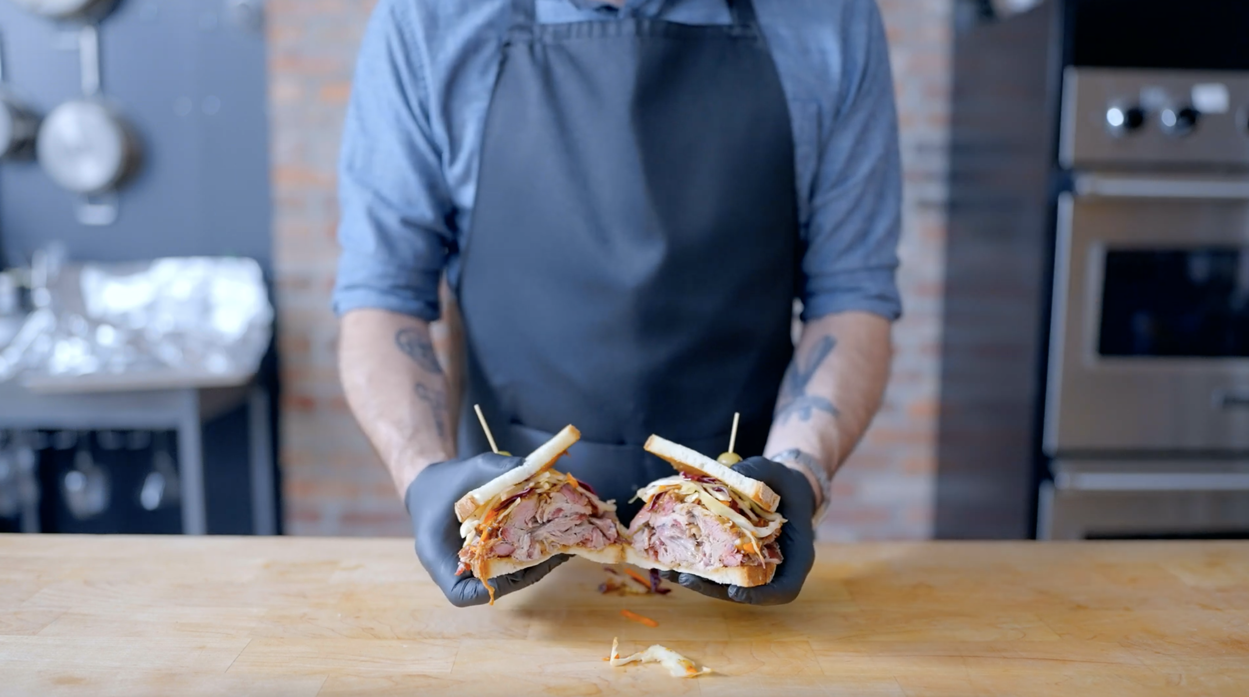 Pork Picnic Sandwich inspired by Regular Show