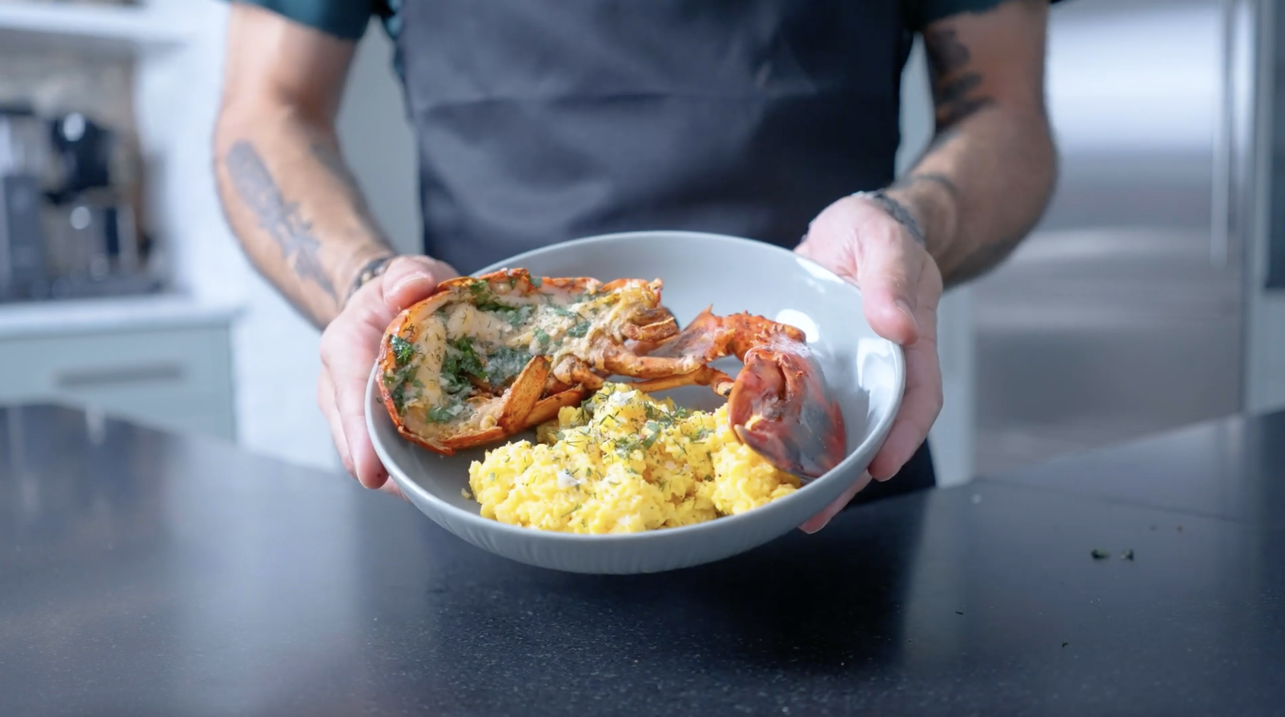 Lobster Scrambled Eggs inspired by Seinfeld