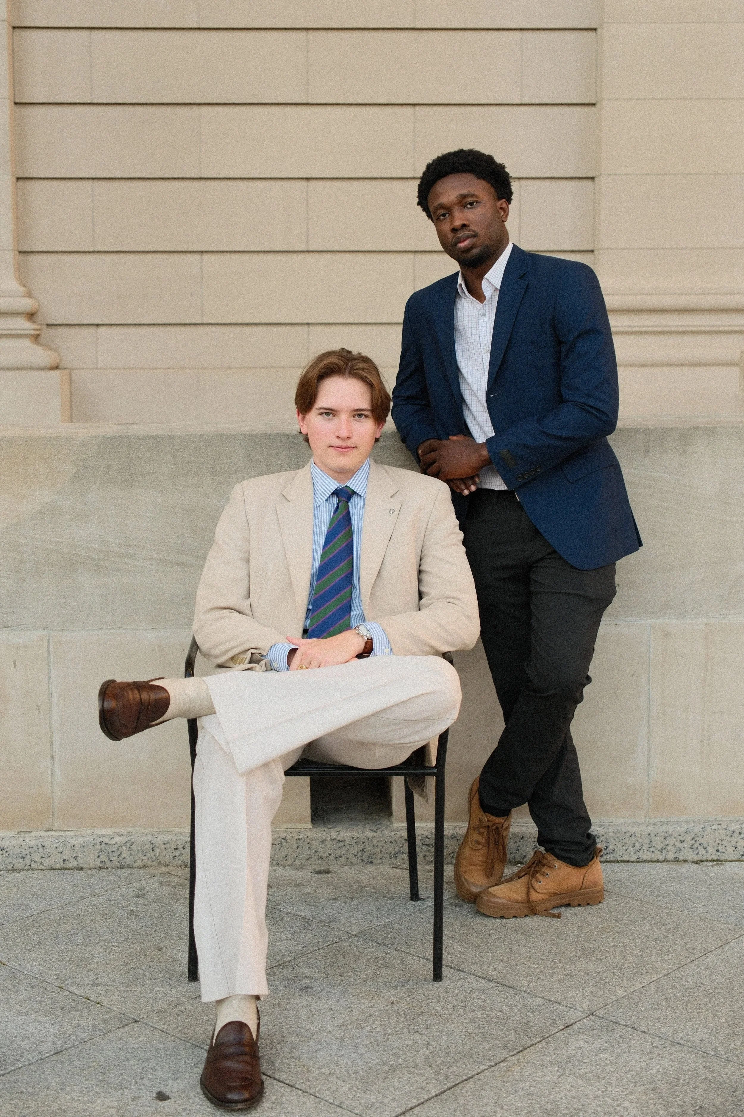  The 118th Chairman, Mr. Michael Batten, and the YPU historian, Mr. Lofty-John Anyanwu 