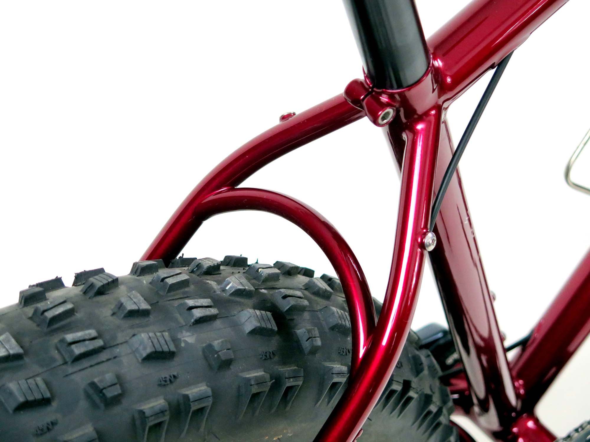  Bending, cutting and mitering this HUGE curved seatstay bridge was a challenge.   