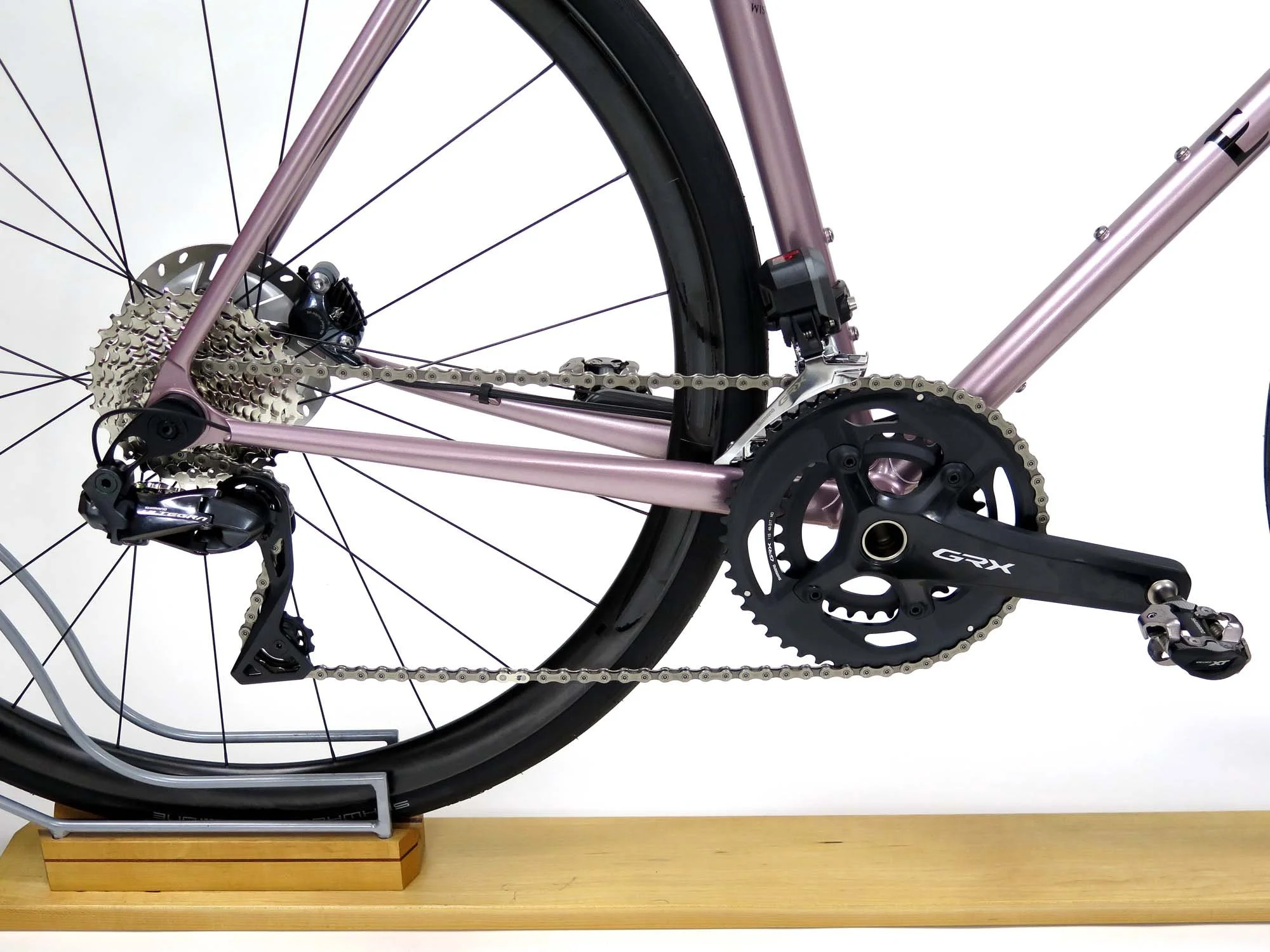  The 48x31 GRX crank mated with an 11x34 Ultegra cassette makes for a very wide useable gear range.   