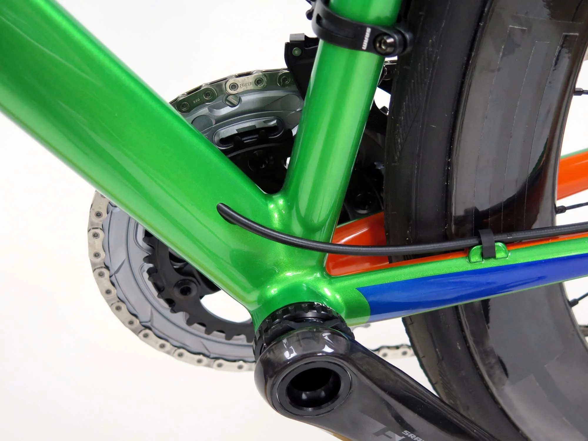  A big miter on this aero down tube mating to the round seat tbue.   