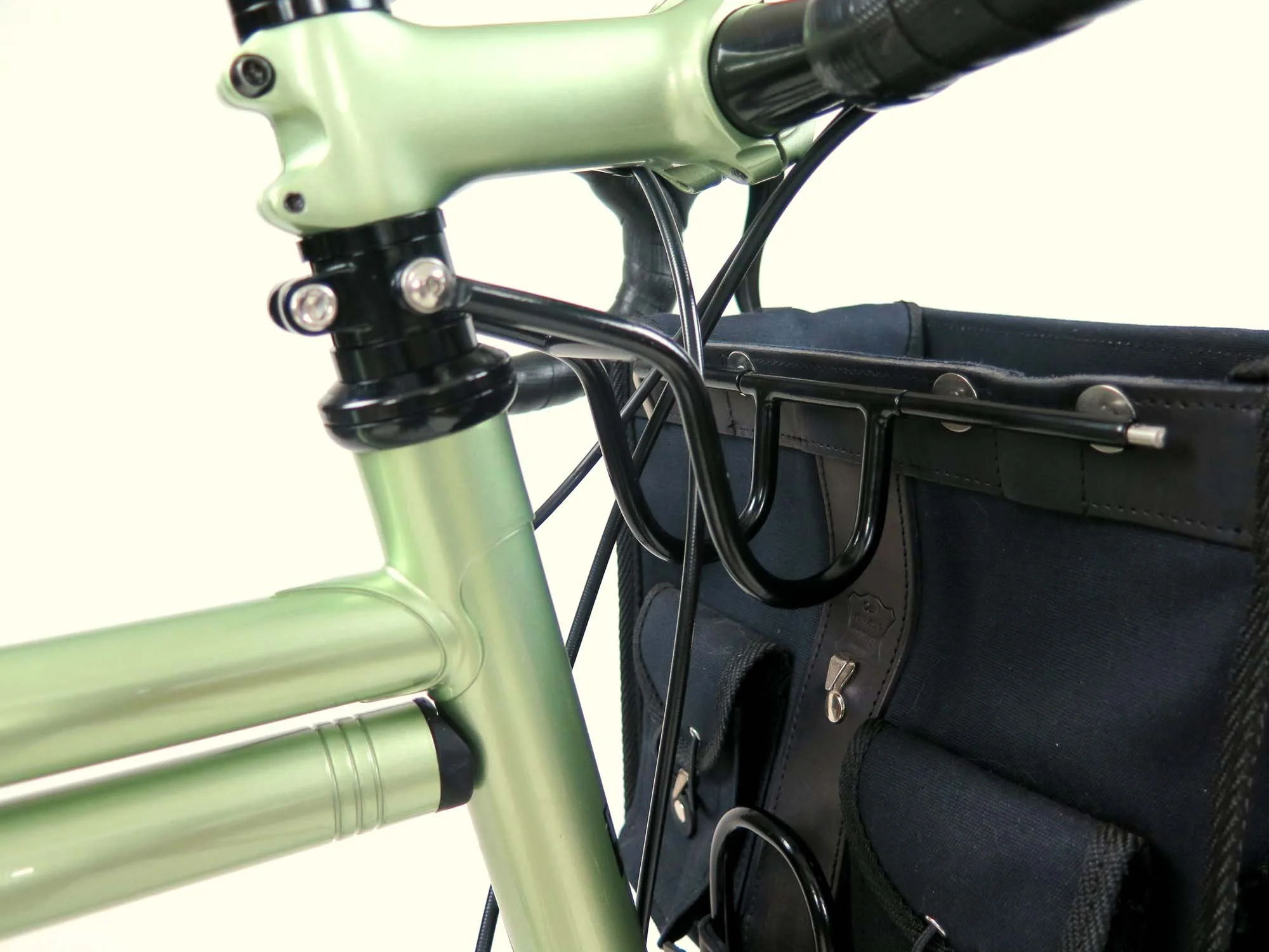  With the Berthoud bag mounted on the rack and decaleur.   