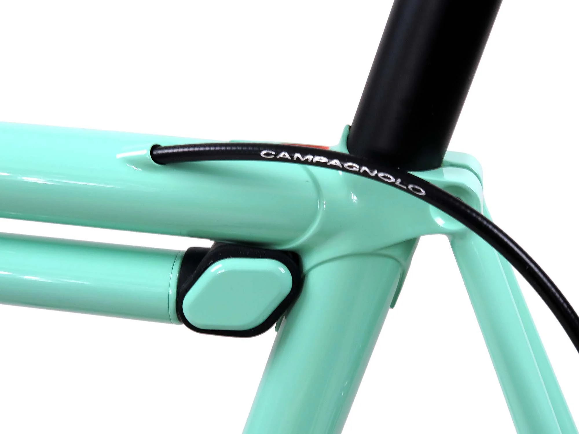  Gotta get that Campy logo just right on the rear brake line!   