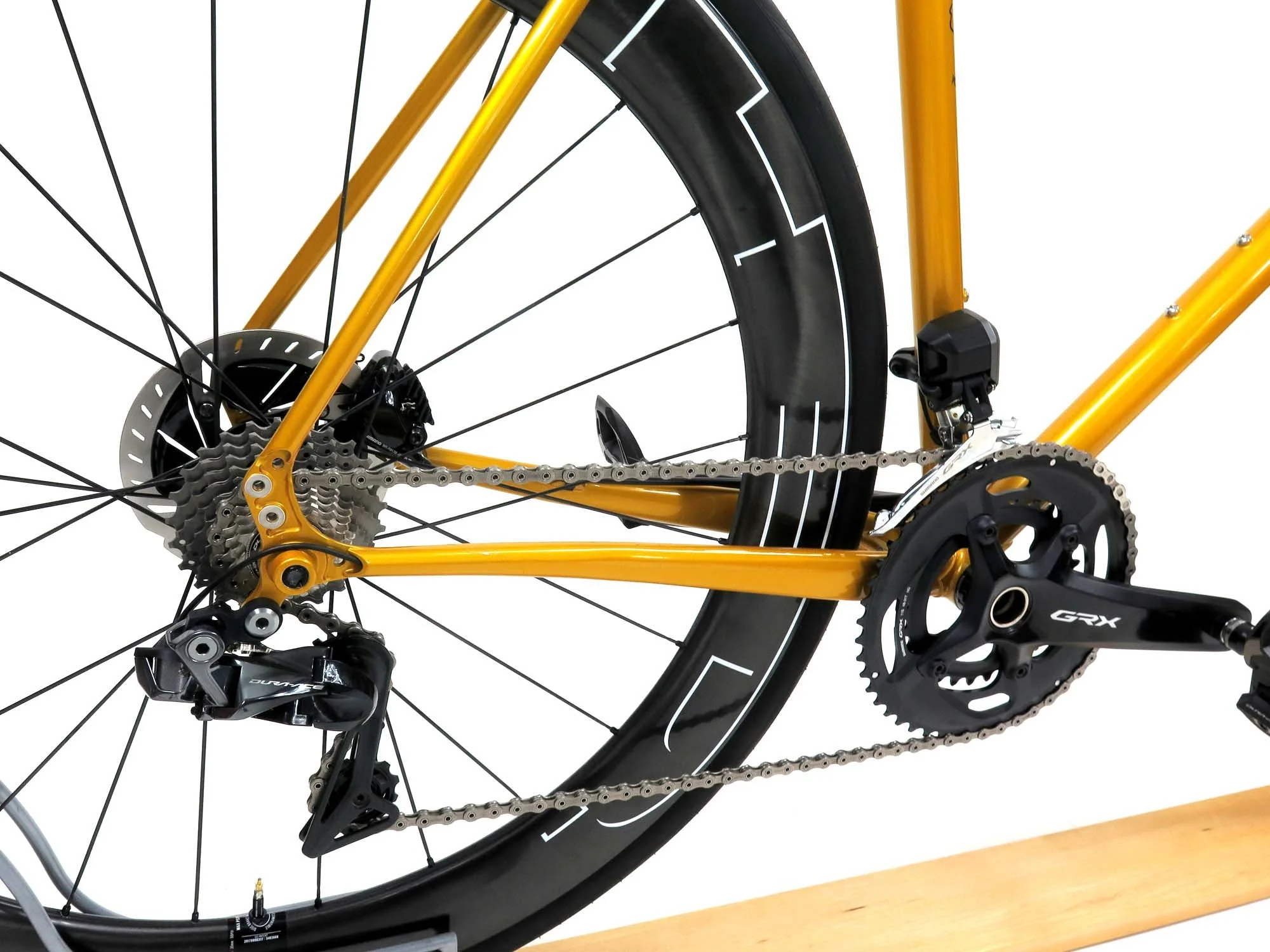  Not my normal rear dropouts, I always like to try new options on my personal builds.  I’m also running a Shimano GRX crank with 48/31 chainrings because I’m convinced most folks are overgeared on their road bikes.   