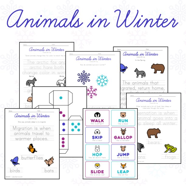Animals in Winter Unit Study Lesson Plan