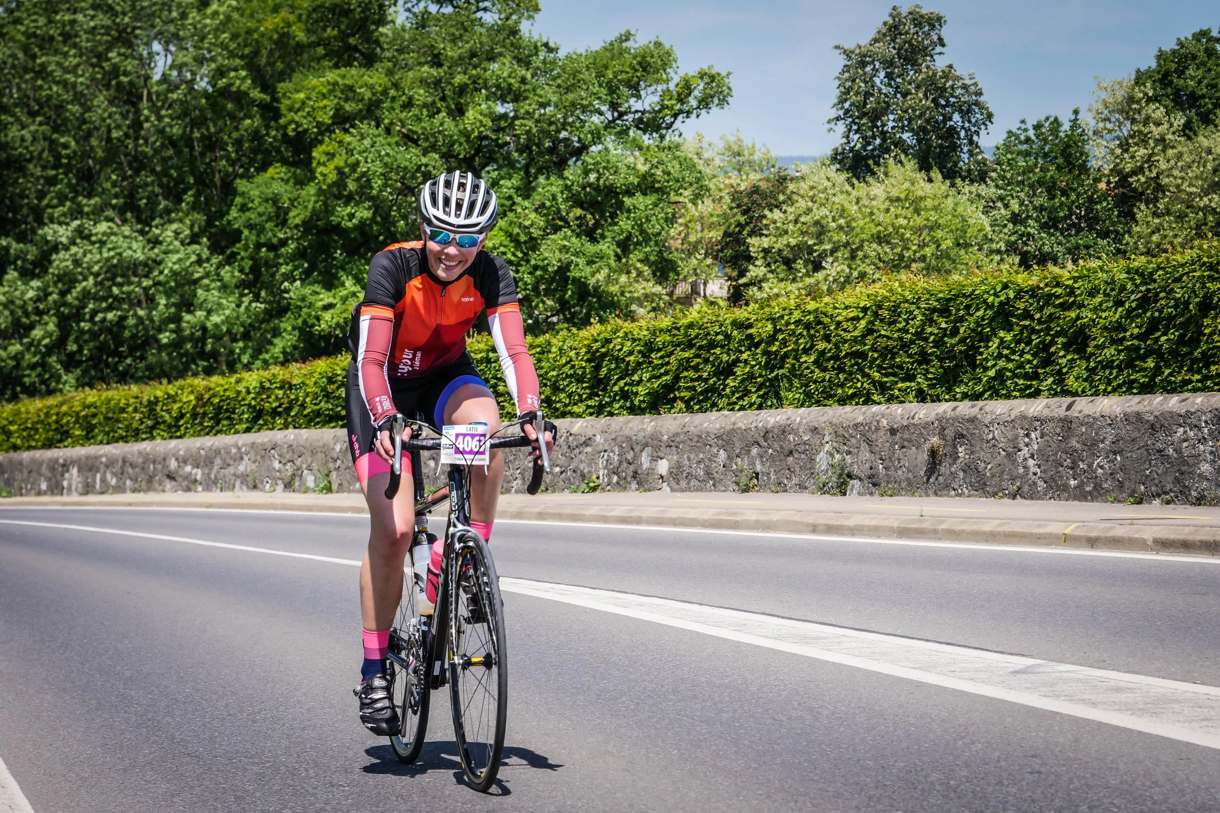Since it's summer, here's one of me pootling round Lac Léman in May
