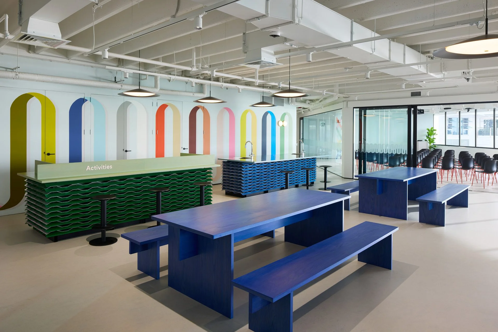  Environmental graphics and signage for a new EF language school in Auckland, New Zealand.  