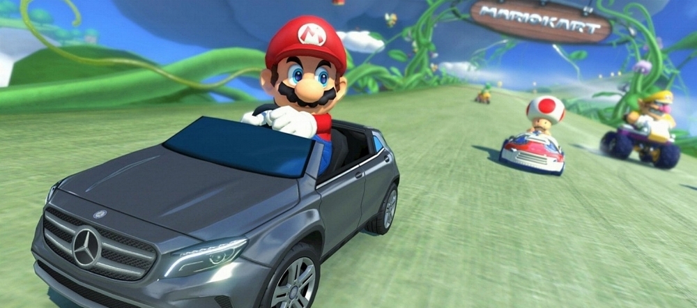 Mario Kart 8's Mercedes DLC brought some semi-realistic cars to the cartoony kart racer.