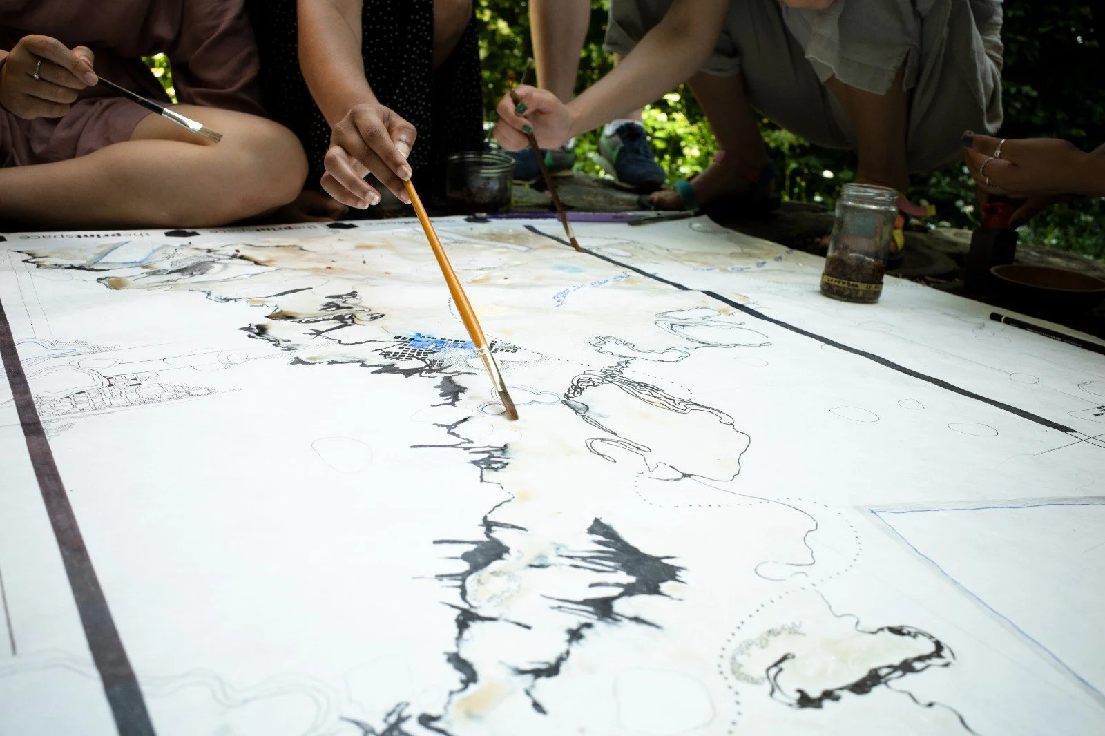     Omved Gardens, Highgate    Workshop Collaborator: Sayan Skandarajah. With support and thanks to Nick Bennett, Karen Leason and the Omved team   As part of Cartographies of the Imagination: Festival of Drawing, a two-day workshop hosted university
