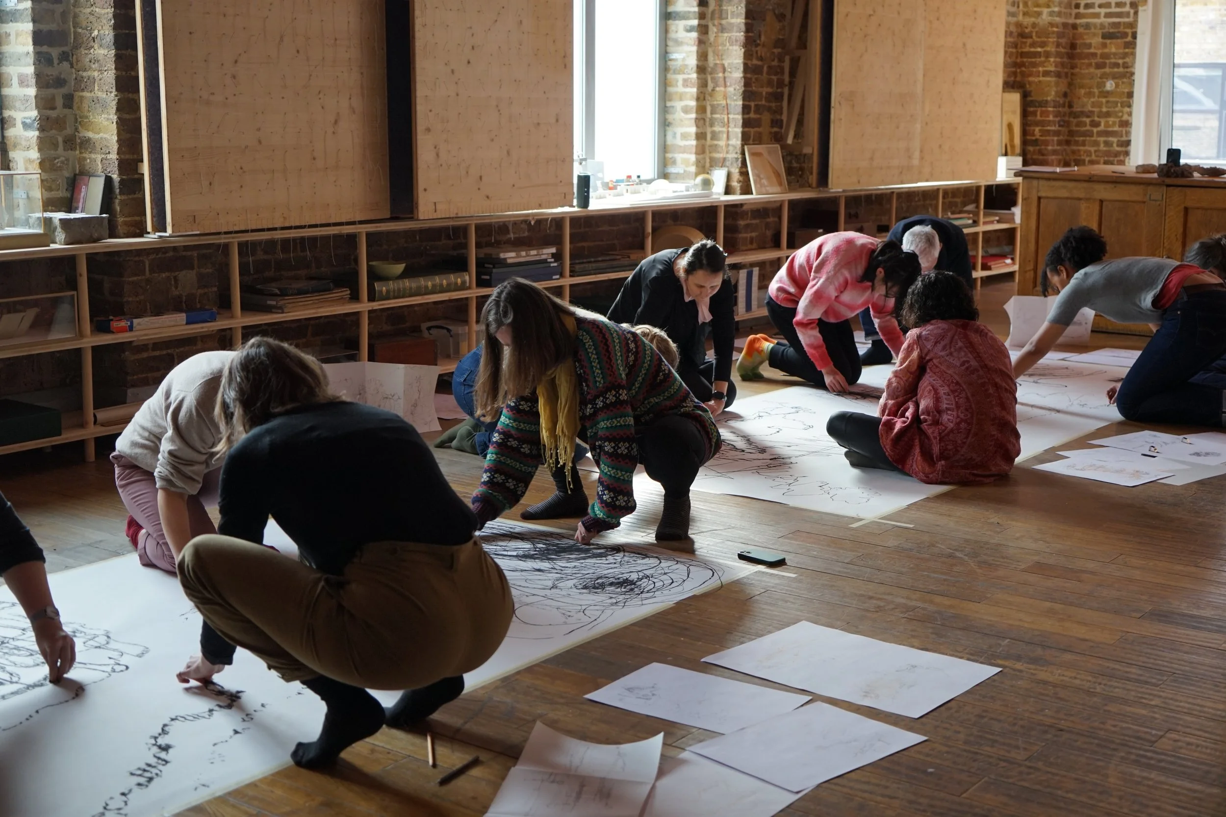   Land Lines: Drawing&nbsp;as Working the Land  was conducted at  Drawing Matter  in February 2025. Based on&nbsp;the working&nbsp;drawings&nbsp;and design processes of the late Alberto Ponis and his wife Annarita, and the time I spent with them at t