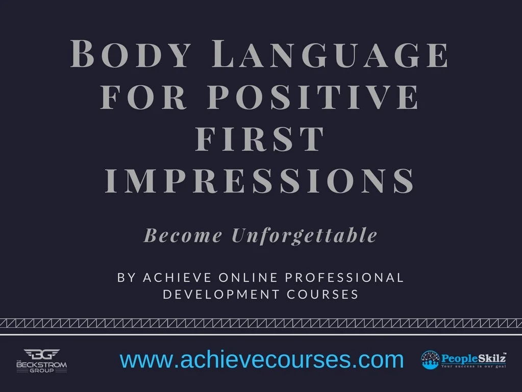 Body Language for Positive First Impressions - Online Course