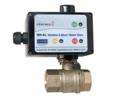 FortrezZ Wireless Z-Wave Water Valve Shut-off water supply to an overflowing sink or toilet before too much damage is done Combine with the (sensor) to shut-off water to your dishwasher or washing machine in an emergency Use on the main water supply to your vacation home so you can prevent disasters when you’re far away