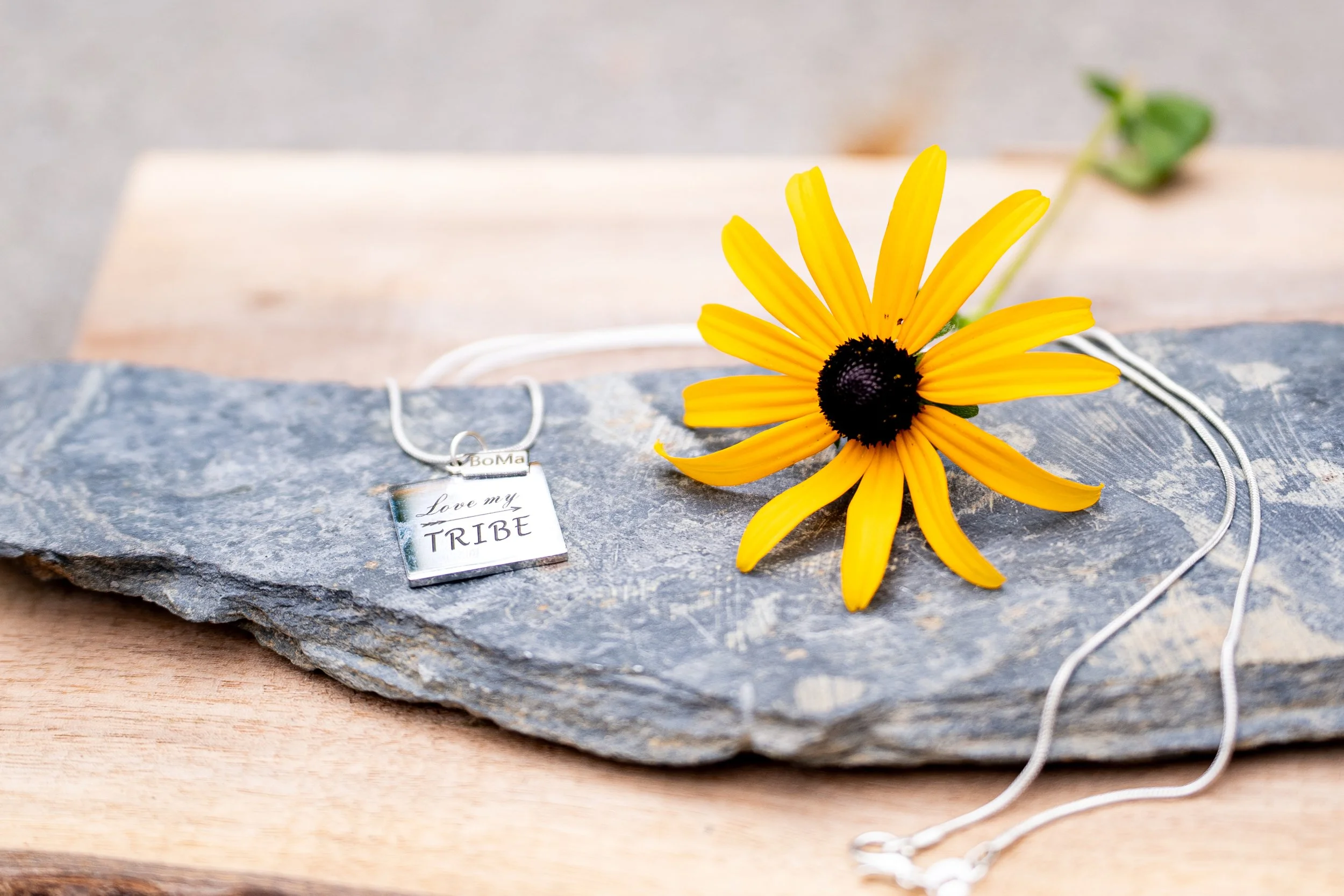 GIVE BACK: 'BoMa Love My Tribe' Sterling Silver Necklaces