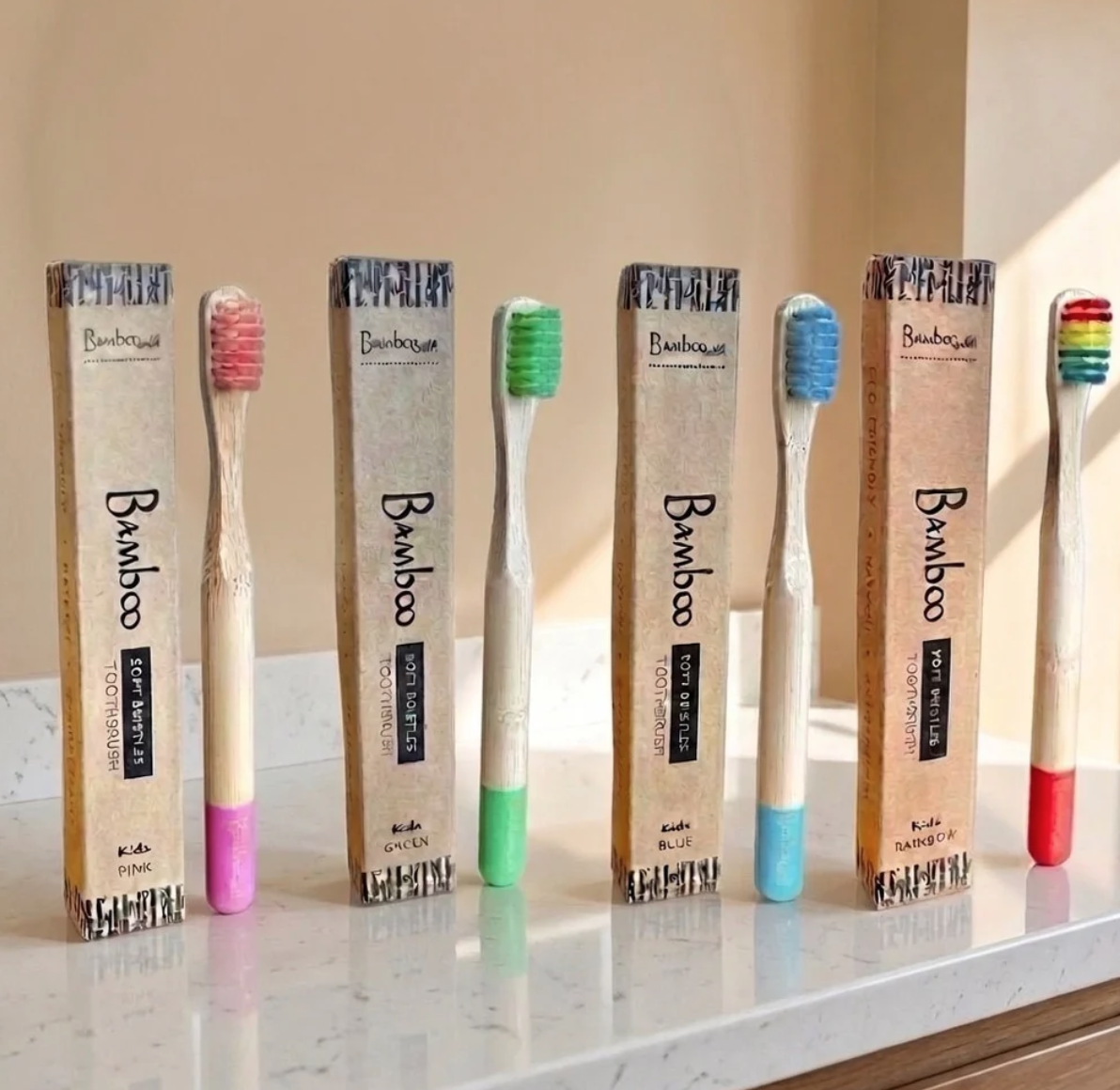 Bamboo Toothbrush Kids | Soft | Round Handle (Copy)