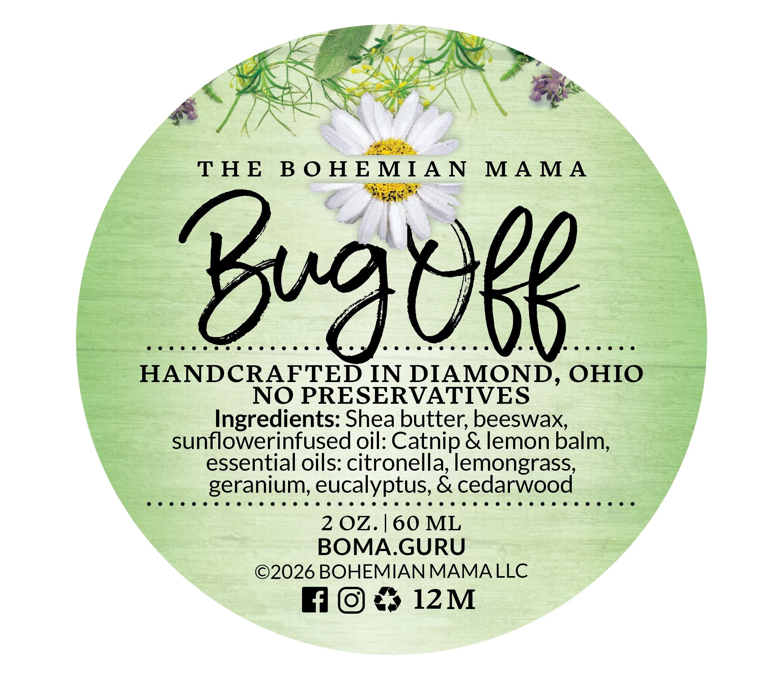 Bug Off Balm 2oz