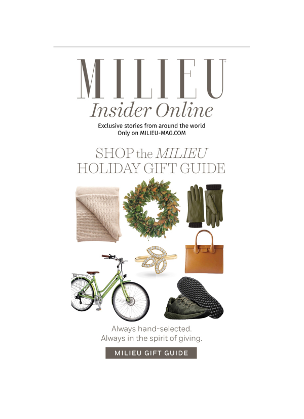 Milieu Magazine Holiday Gift Guide - December 2022