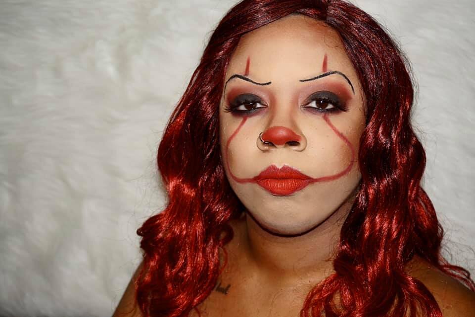 scrapbog Kvinde bord Pennywise Halloween Makeup — Tiff Perkins