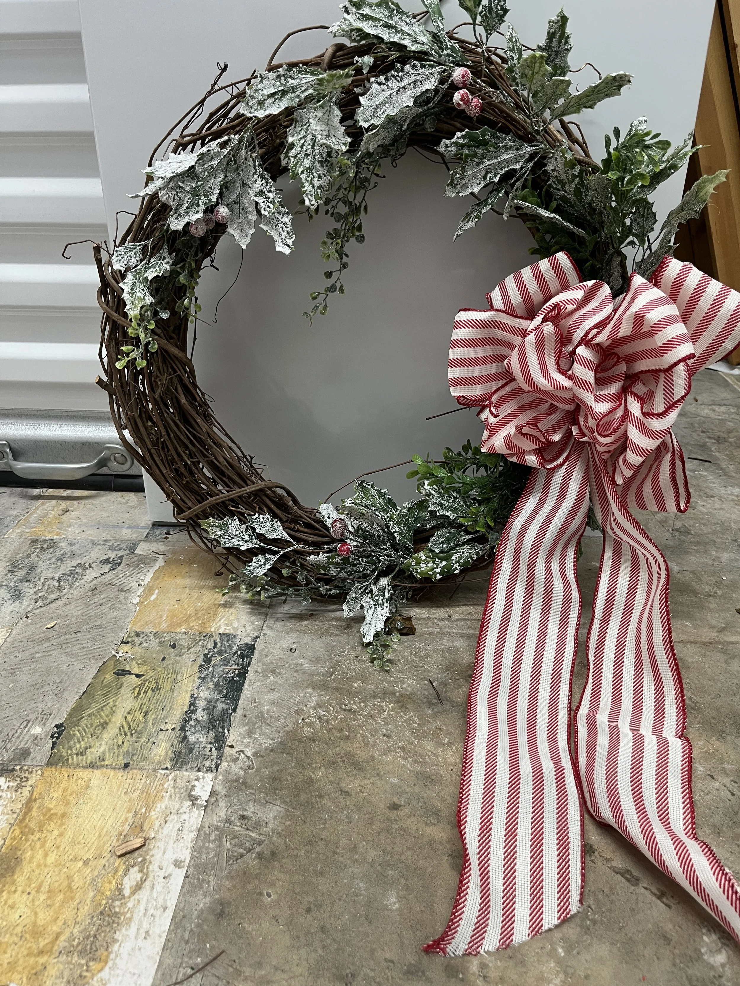 Peppermint Winter Wreath