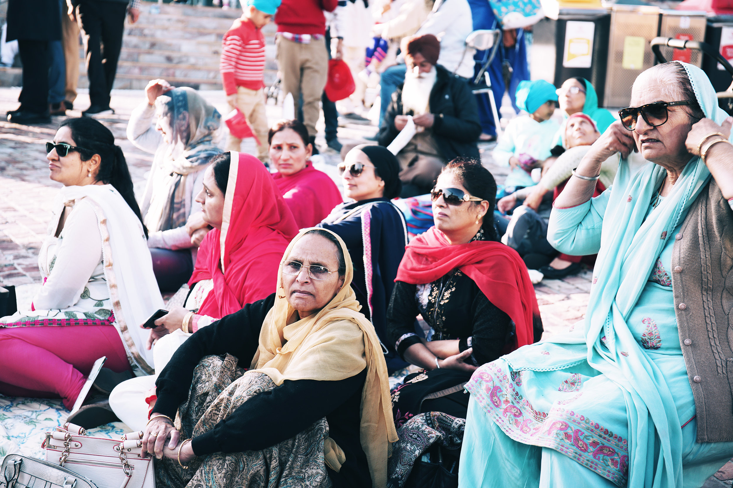 Sikh Ladies at Federation Square, Melbourne