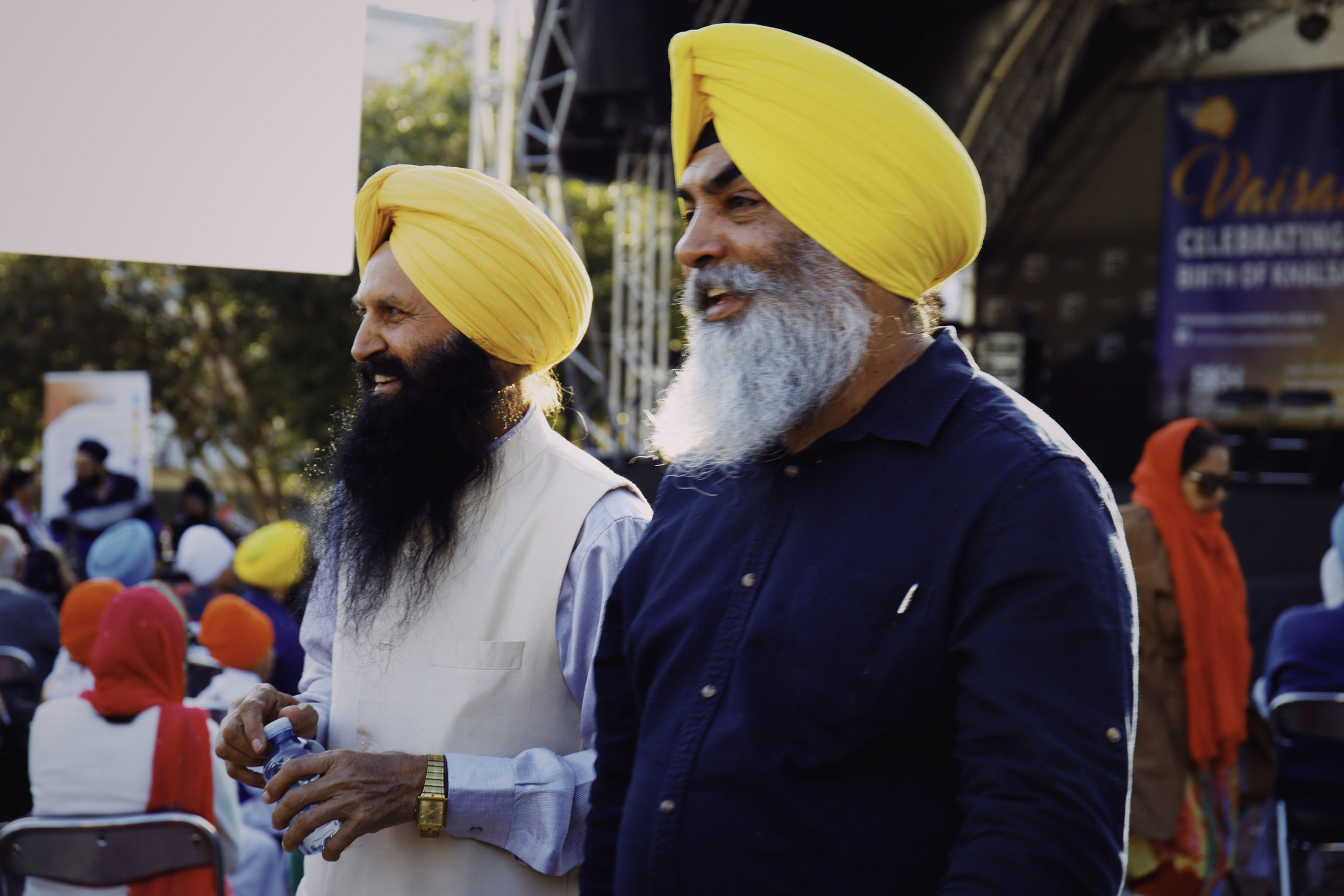 Silk Elders at Sikh Event in Federation Square 