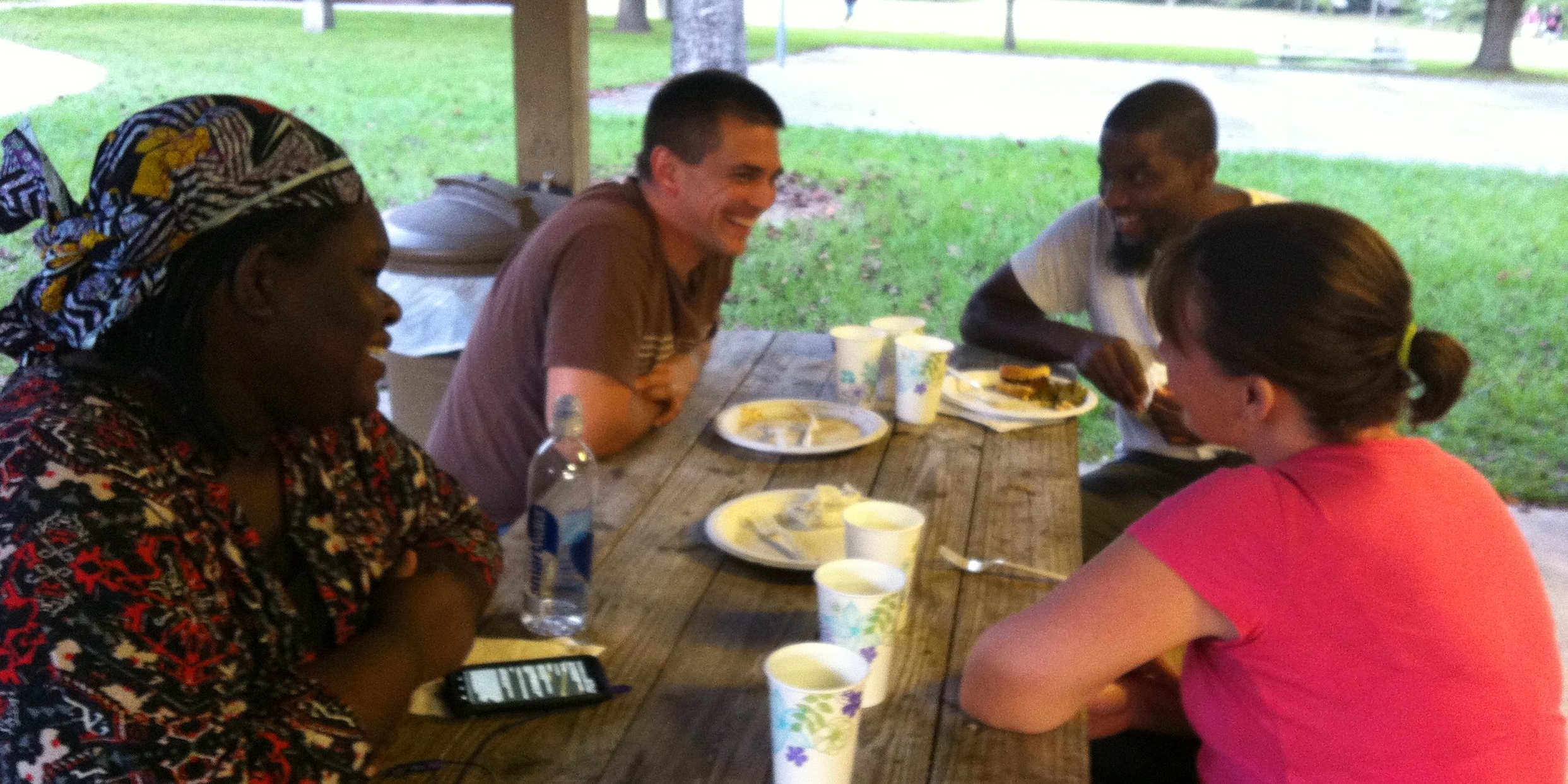 At Alpha we eat, hear engaging talks, and have fun.