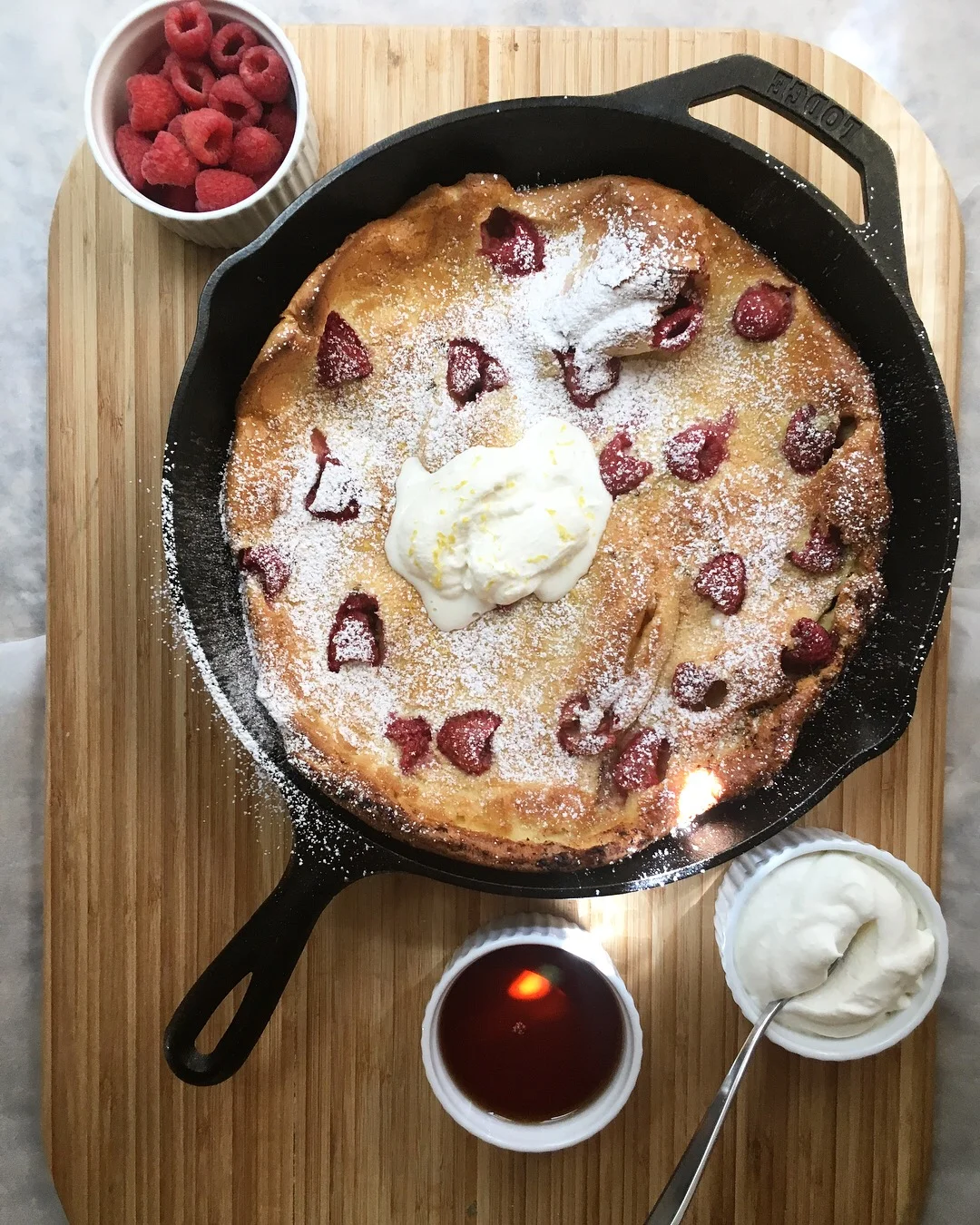 Raspberry, Lemon &amp; Ricotta Dutch Baby