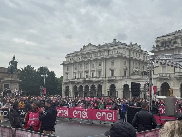 Minutes before the race starts