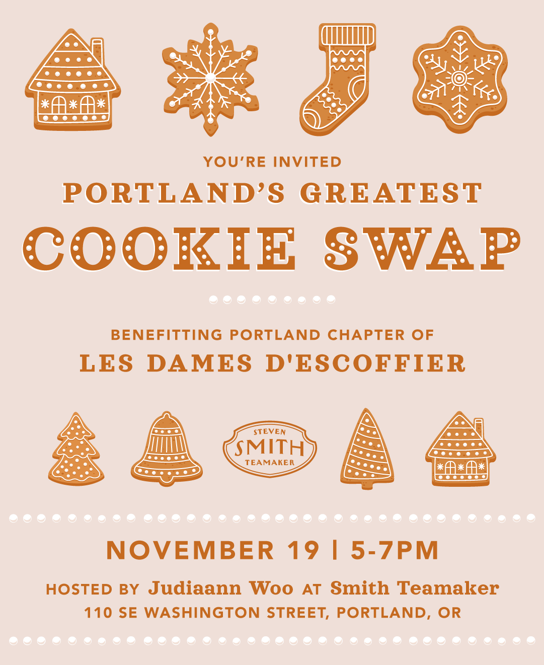 OFFSITE EVENT: Portland's Greatest Cookie Swap 11/19 5:00pm