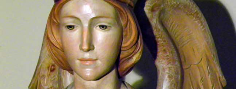 Collection Details Artist: Vinc. Giacomo Mussner, Italy (signed) Year: 1930s-1940s Material: Painted wood, gold leaf Height: 69” Provenance: Saint Marry of Sorrows RC Church Donor: Alvera Robinson in thanksgiving for the blessing of her family Year Acquired: 2009