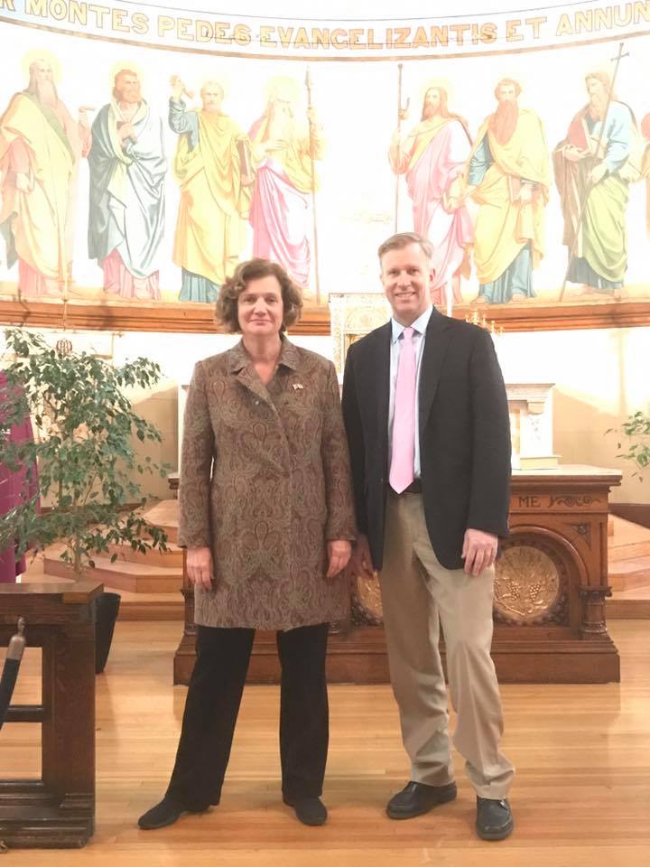 Mary Holland and Senator Chris Collins