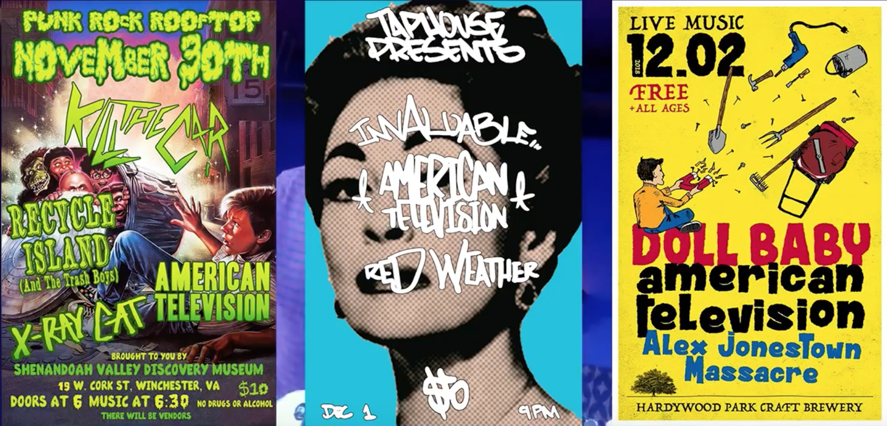 Some content produced by American Television (their music is crazy!) So excited to produce the cover art for them.