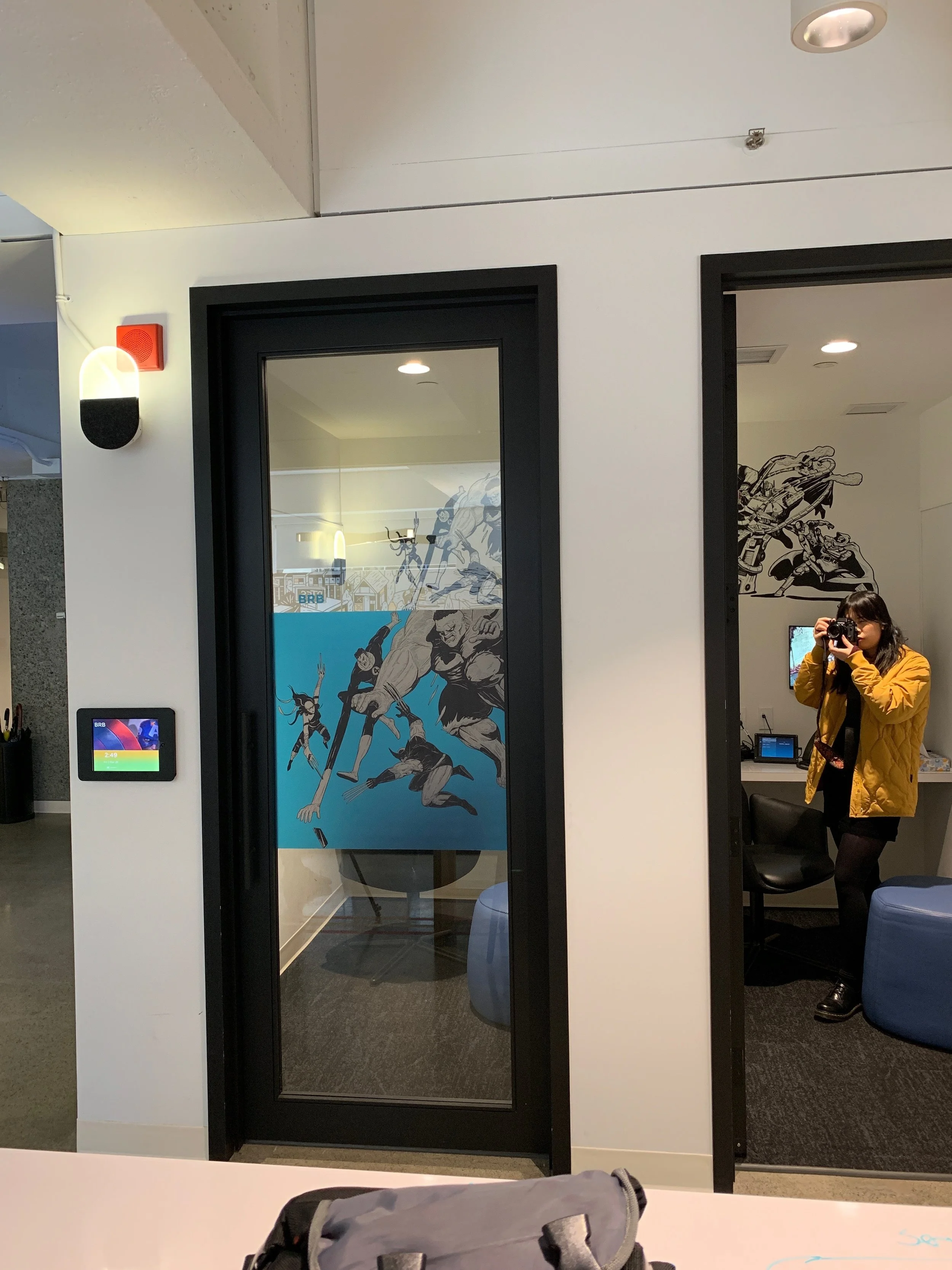 Aiken working her photography magic on capturing the illustration’s of Carsons at Kabam in Vancouver.