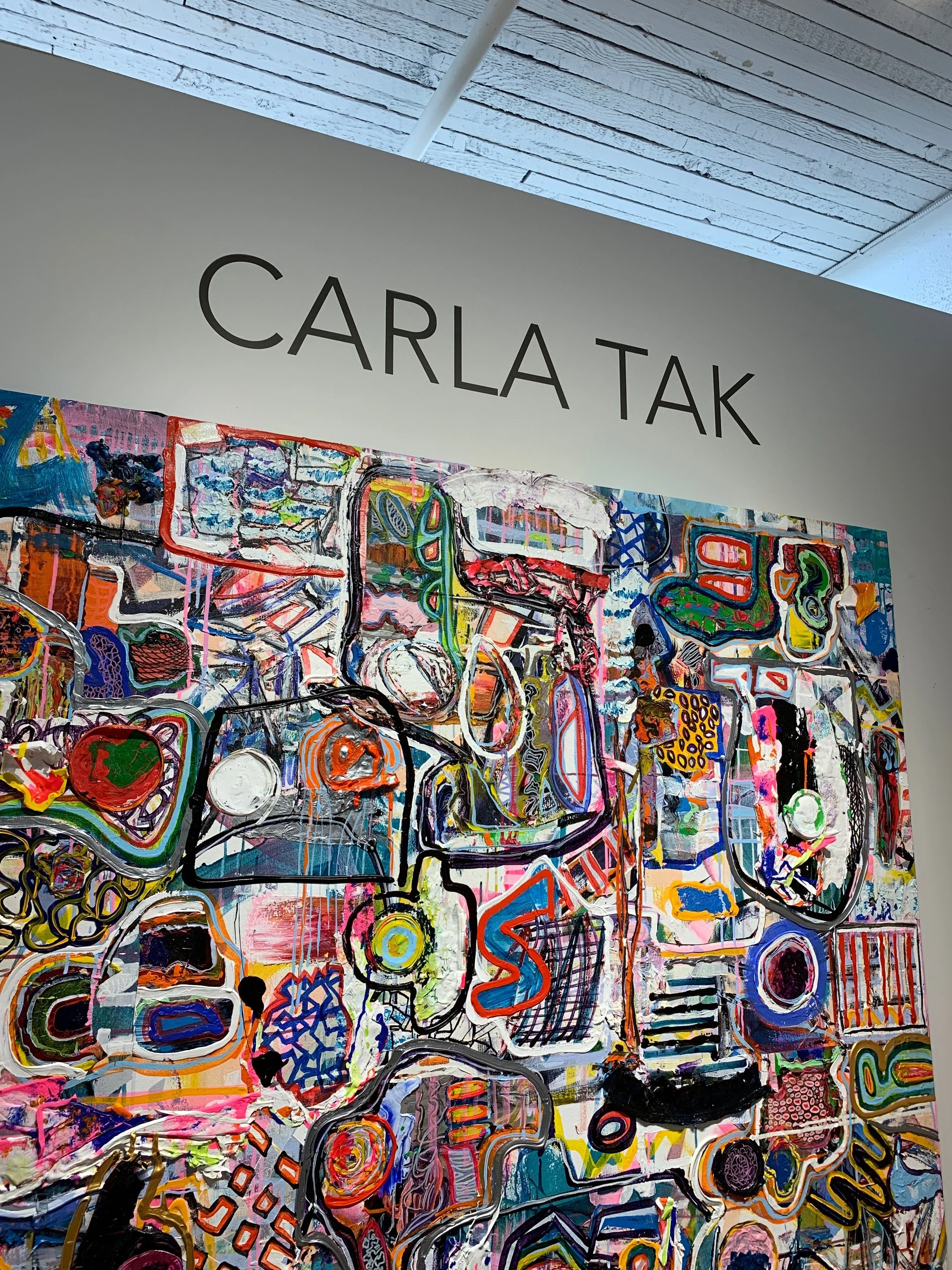 Carla Tak uses layering techniques, paint buckets, etc!
