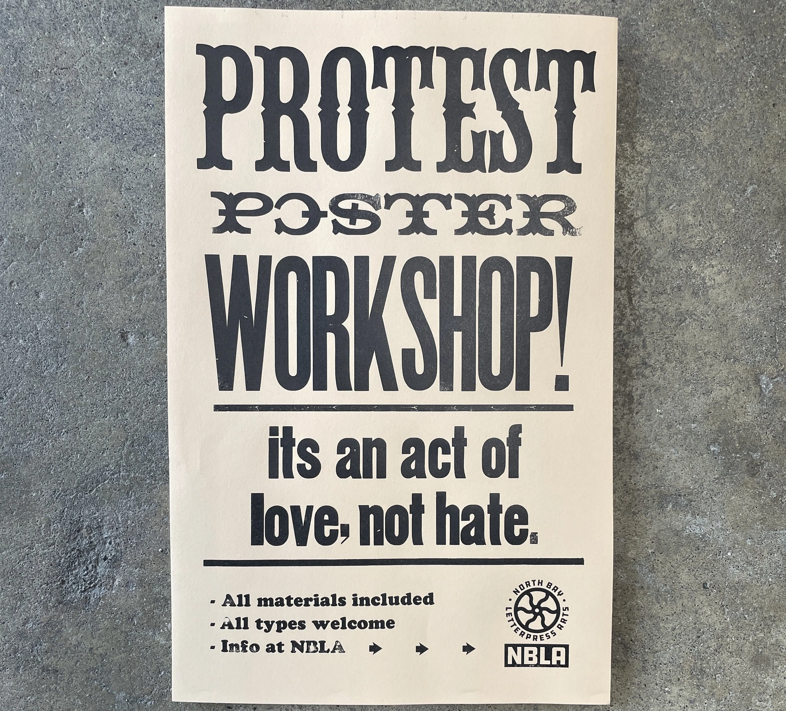 Community Protest Poster Printing Day