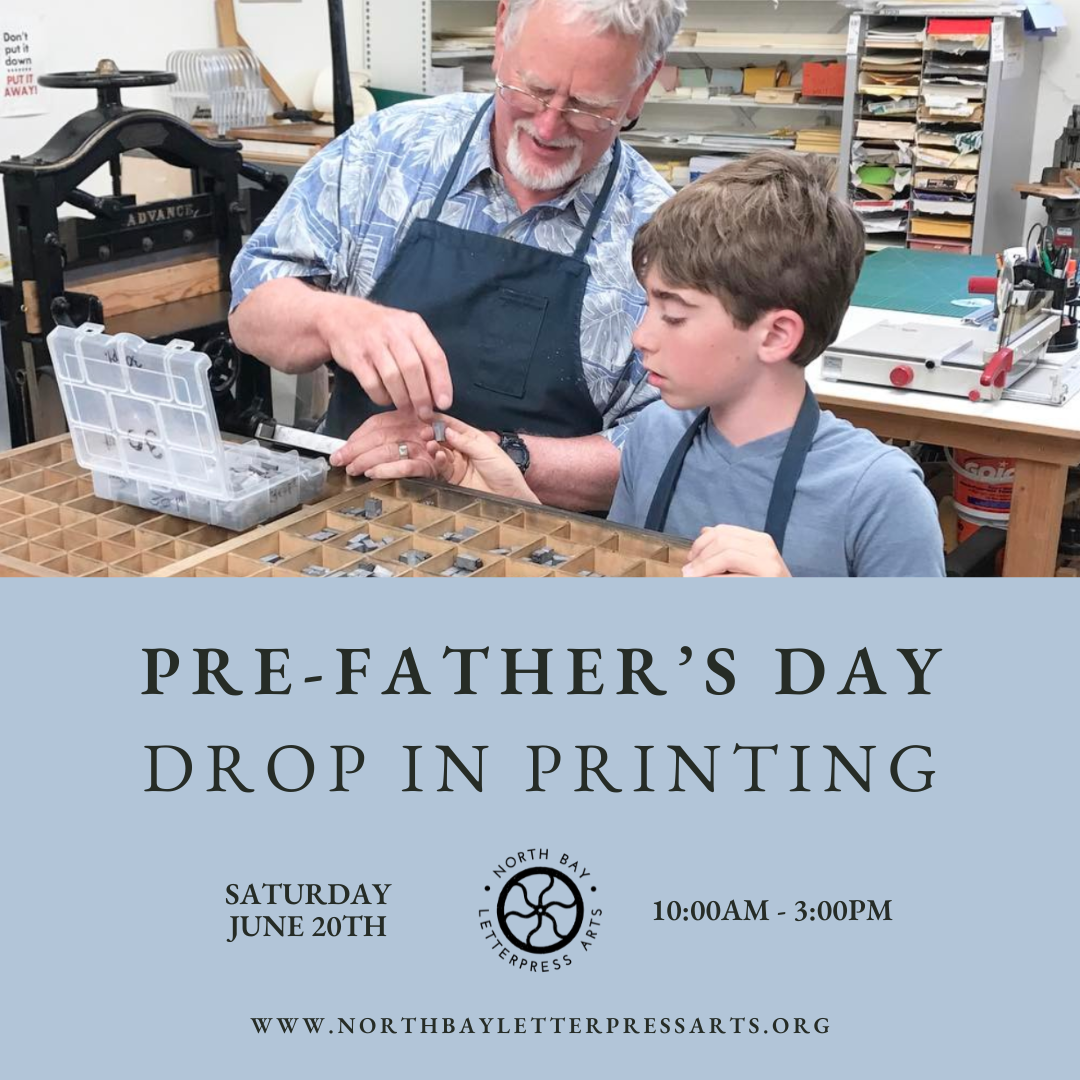 Community Printing Day: Pre-Father's Day Drop In