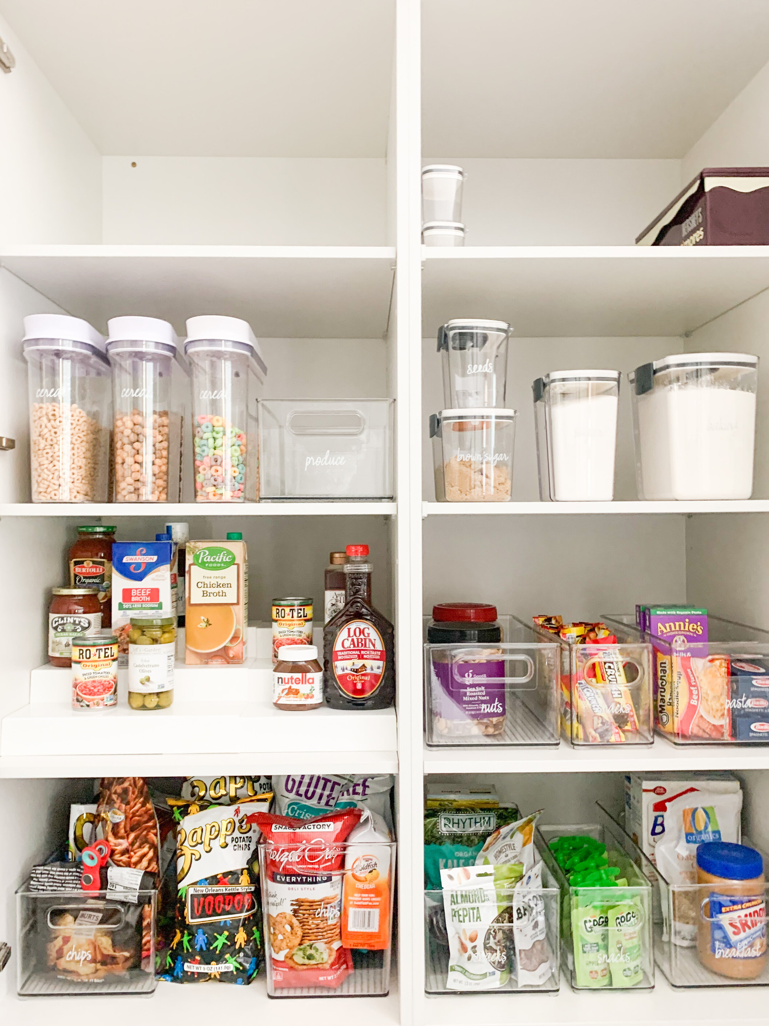 Purging allows for you to actually SEE the items in your pantry, rather than having it overfull!