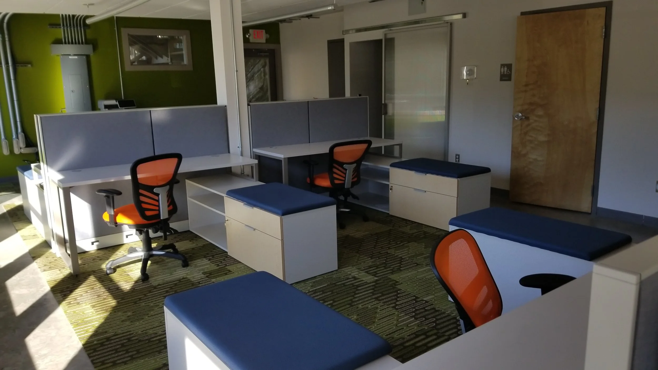By renting a desk for $250 a month at SpringBoard, you have your own personal working space with a locking file cabinet drawer. 