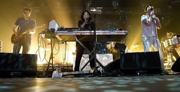 LCD Soundsystem performing at Roskilde Festival 2010 in Denmark, via Wikipedia.