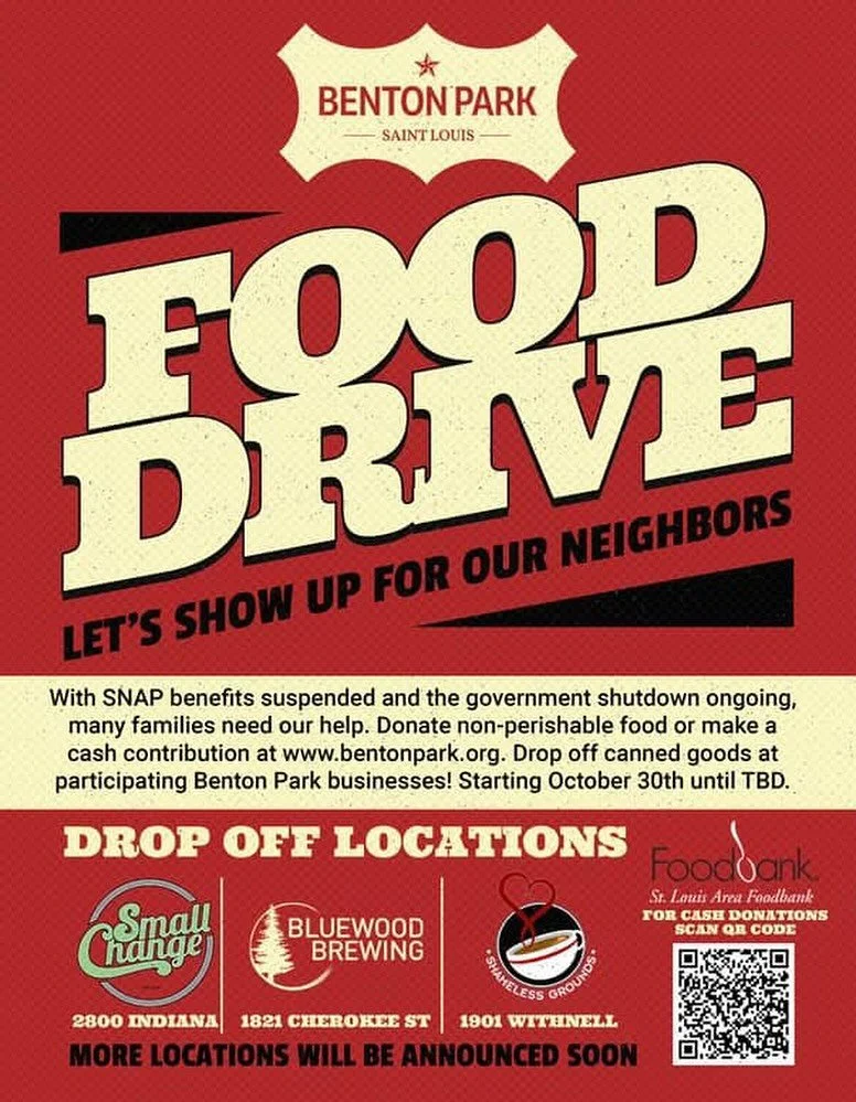 📣 FOOD DRIVE 📣

Craft beer is about community, and now more than ever our community needs support. For those looking to help, we are a collection site for the @stlfoodbank. You can drop off non-perishable foods and canned goods when you&rsquo;re at
