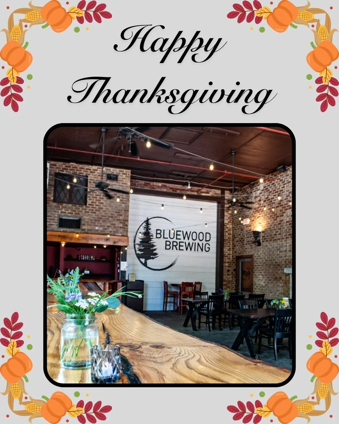 ✨ Happy Thanksgiving ✨

From our brewery family to you and yours, we wish you a day filled with lots of great food, delicious pies, and of course, plenty of our craft beers to go around! We are truly thankful for our amazing customers who have suppor