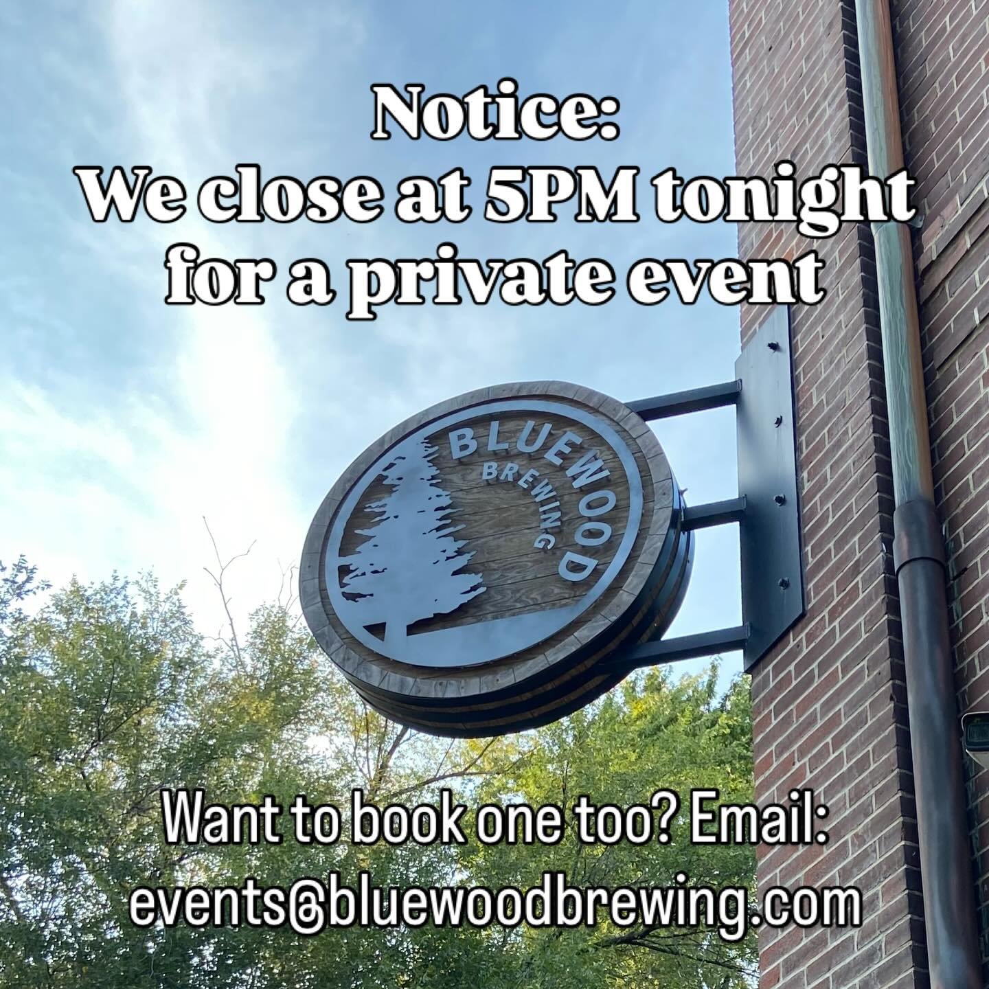 🍻 CLOSING EARLY TONIGHT 🍻

Hey friends - we&rsquo;ve got a private event tonight, so we are closing at 5PM. But we would still love to see you today, so come in early for lunch and a beer, and check out the newly tapped beers on draft. 

Looking to
