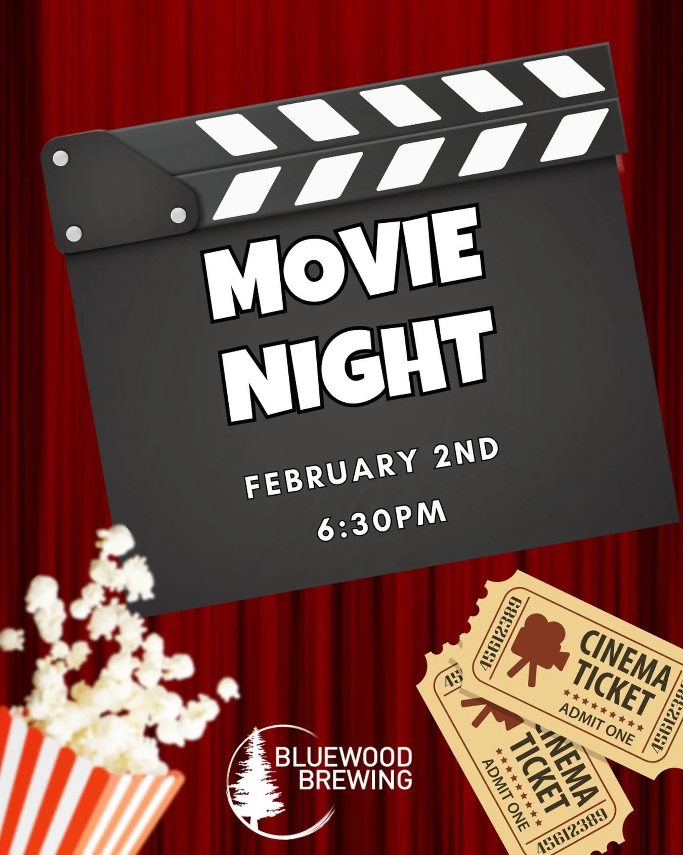 🍿 MOVIE NIGHT MONDAY 🍿

📆 Groundhog&rsquo;s Day, 2/2 at 6:30pm 

Will Punxsutawney Phil see his shadow or not? Grab your popcorn and your besties, and come join us next Monday for our first Movie Night Monday. We&rsquo;ll be showing Groundhog Day 