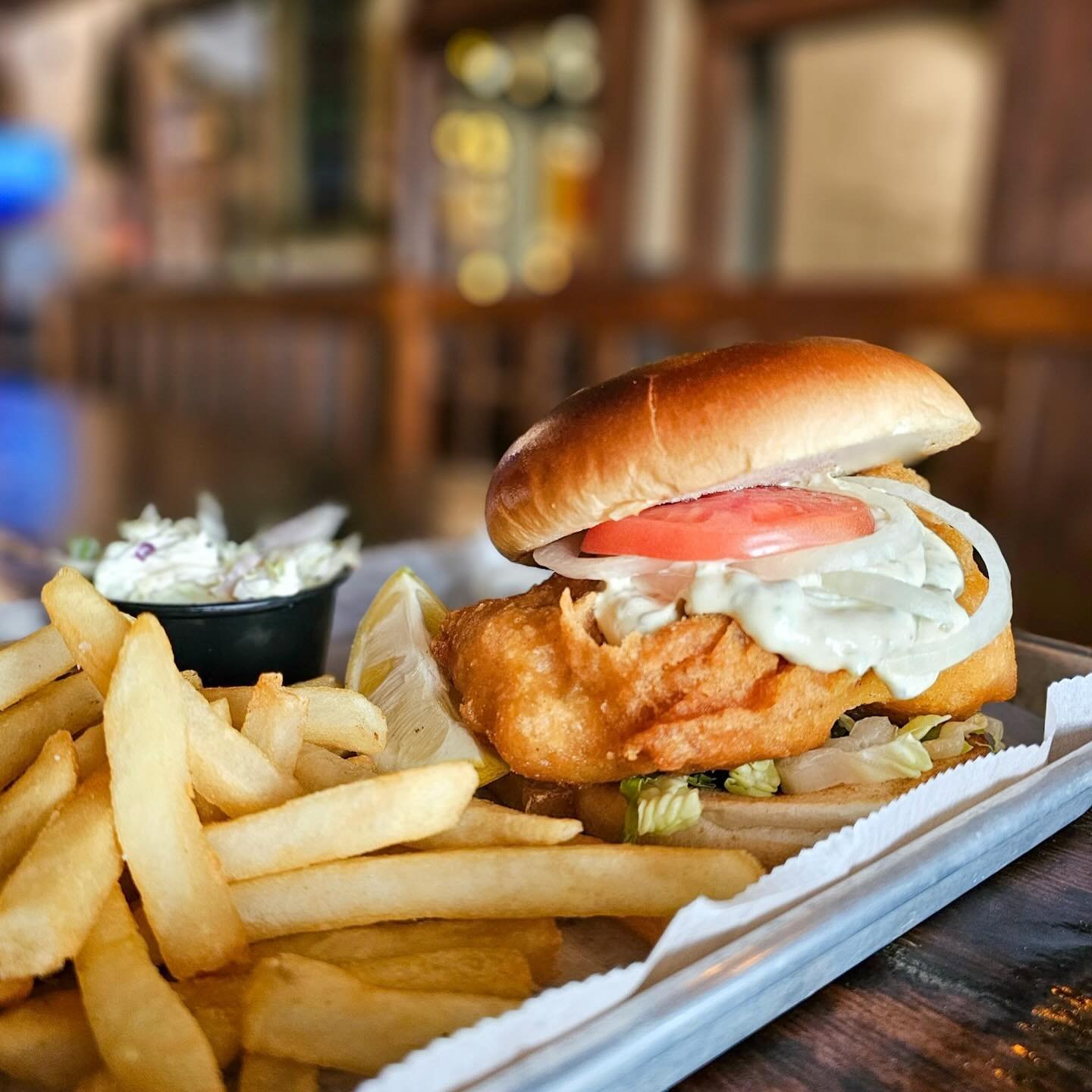 🐟 FISH FRY-DAY 🐟

Starting this Friday, we&rsquo;re kicking off our annual Fish Fridays from now until Easter. Enjoy a 4 oz beer-battered cod sandwich with chips or fries. It comes with a tartar sauce and a side of slaw. Served all day, every Frida