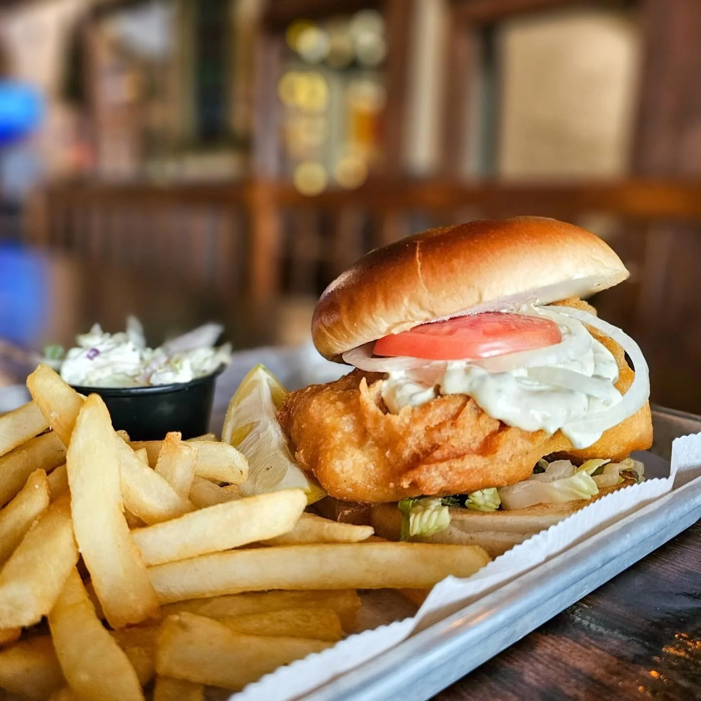 🐟 FISH FRY-DAY 🐟

Starting this Friday, we&rsquo;re kicking off our annual Fish Fridays from now until Easter. Enjoy a 4 oz beer-battered cod sandwich with chips or fries. It comes with a tartar sauce and a side of slaw. Served all day, every Frida