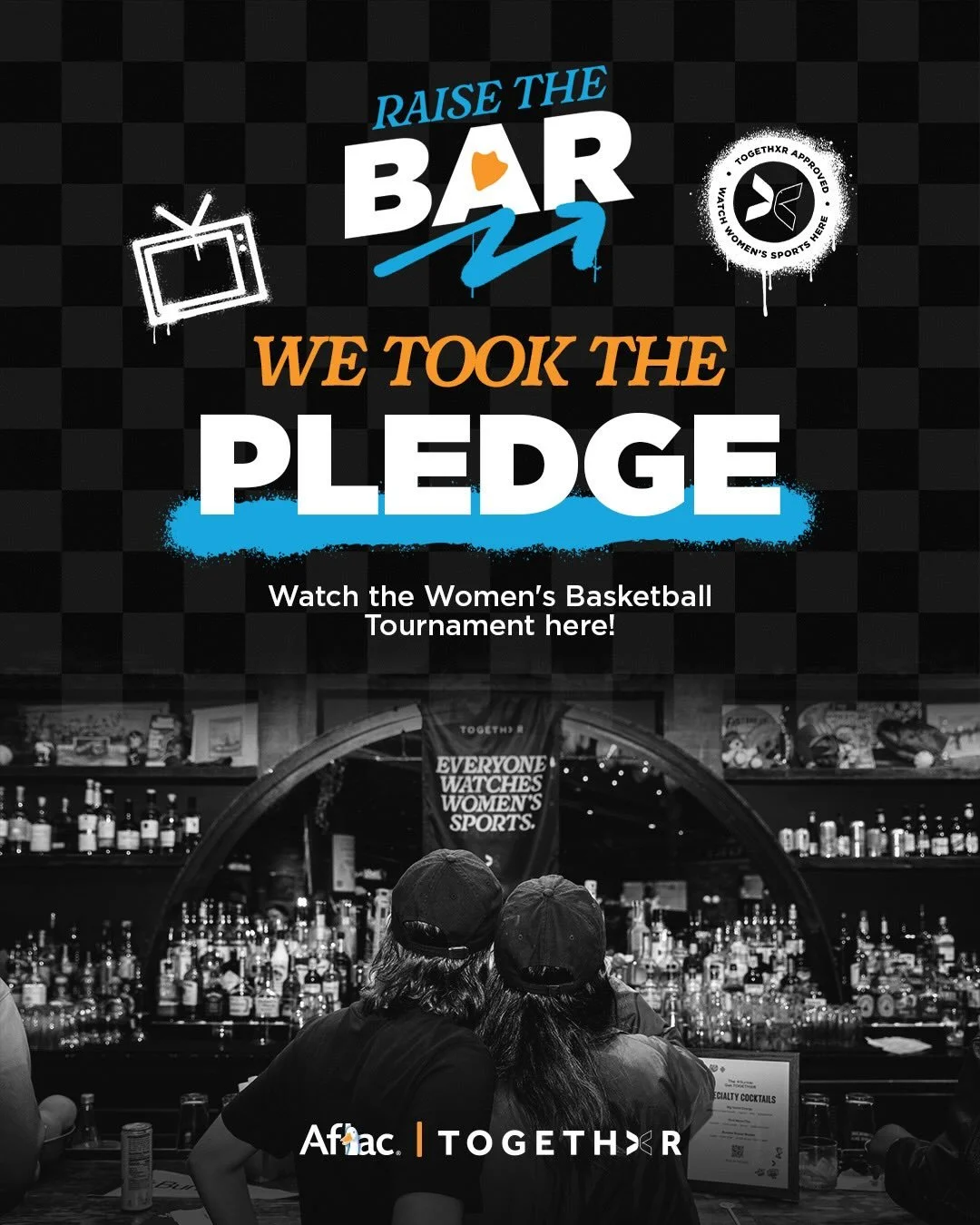 🏀 RAISE THE BAR 🏀

Watch the Women&rsquo;s Basketball Tournament here at Bluewood. In partnership with @gettogethxr and @aflacduck we took the pledge to show women&rsquo;s games on at least half our TVs - and we just got a new big screen TV 👀

🏀 