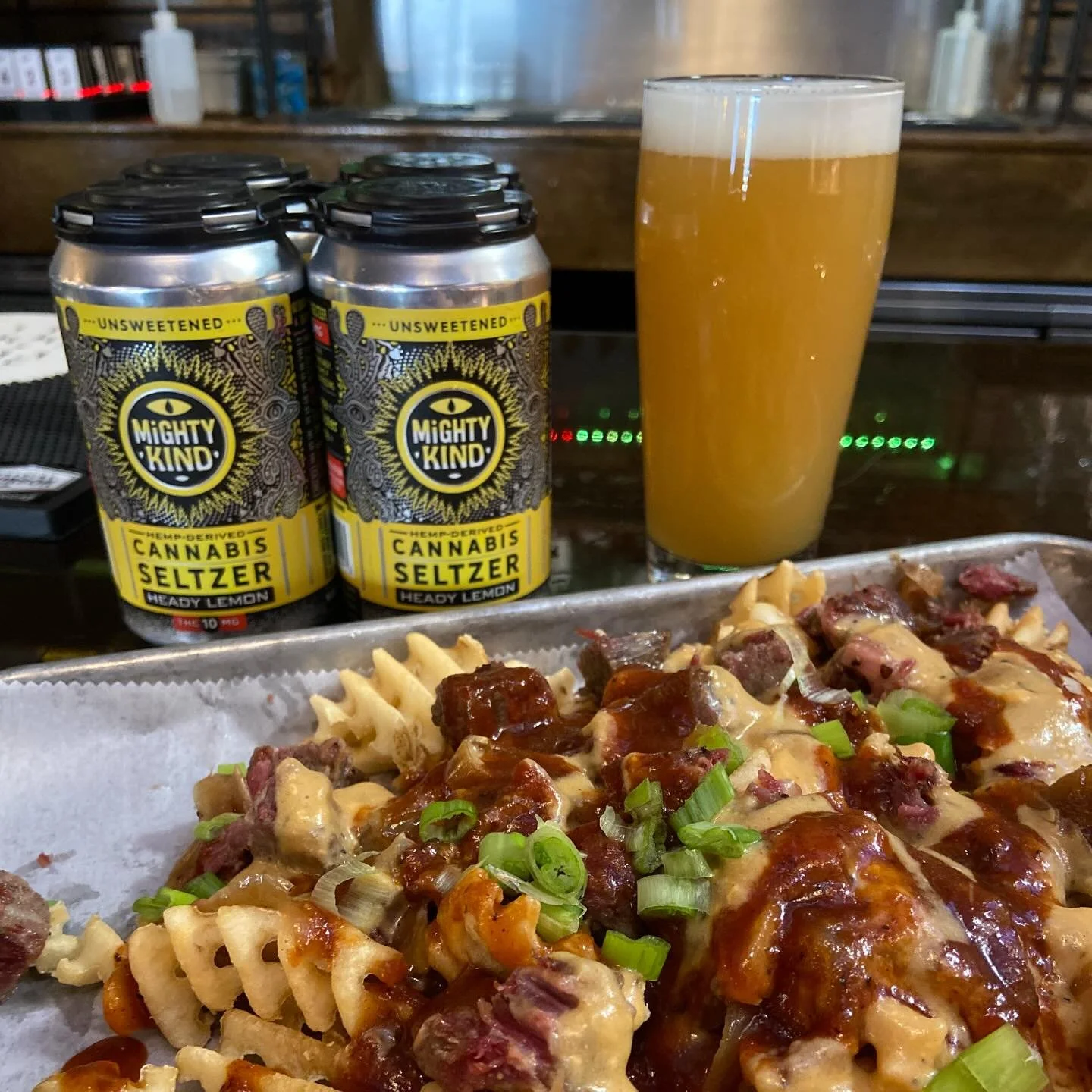 🍃 420 Specials 🍃

Join us for our 420 Stoner Trivia tonight at 6:30 sponsored by @swades_world and @sinseofficial 🍃 While you&rsquo;re here, enjoy an Arch City Blaze IPA on draft or a @bemightykind THC seltzer in can. 

Got the munchies? Today&rsq