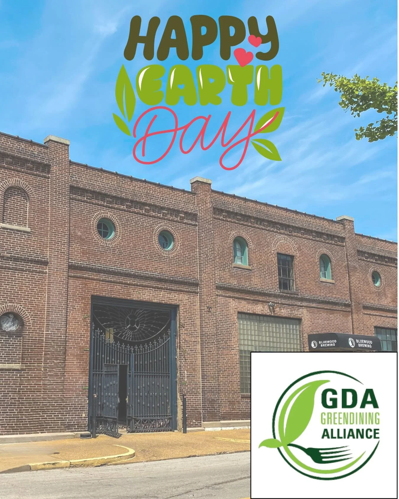 🌎 HAPPY EARTH DAY 🌳

Today and everyday, Bluewood is committed to doing our part to take care of the earth &amp; reduce our environmental impact. We&rsquo;re excited to announce that we recently got certified by @greendiningstl as a Green Dining bu